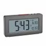 TFA Dostmann 60.2563.10 radijo bangomis valdomas žadintuvas, antracito spalvos, dvigubas žadintuvas, DCF77, LCD, kambario temperatūra
