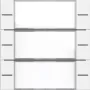 GIRA 577327 Rocker rinkinys 3-gang juodas matinis Touch Sensor 4, System 55
