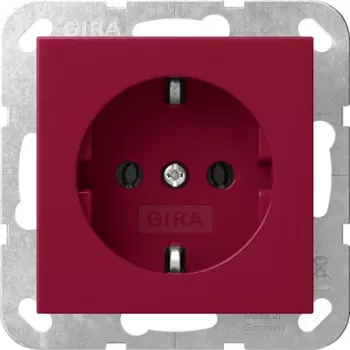 Gira System 55 SCHUKO kištukinis lizdas raudonas 4455108