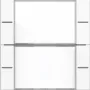 Gira 577203 Rocker Set 2-Gang for Tastsensor 4, Pure White Glossy