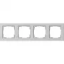 Gira Standard 55 rėmelis, 4 vietų, pilkas 021437