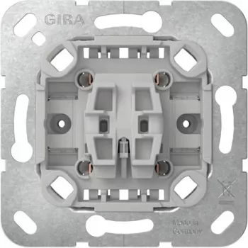 GIRA 381700 tarpinis jungiklis, įleidžiamas, 10 A, 250 V, varžtiniai gnybtai, be nagų, System 55