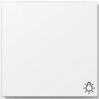 Gira TX44 svirtelė su šviesos simboliu, Pure White Silk Matte 328566