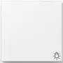 Gira TX44 svirtelė su šviesos simboliu, Pure White Silk Matte 328566