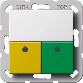 GIRA 291503 Pagalbos iškvietimo komplektas tarnybinėms patalpoms System 55, gryna balta