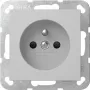 GIRA 4485015 Schuko lizdas su įžeminimo kontaktu, System 55, blizgus grynas baltas
