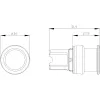 Siemens SIRIUS ACT grybo formos mygtuko priekinis elementas, plastikinis, žalias, 40 mm, momentinis 3SU1000-1AD40-0AA0
