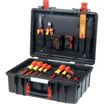 Wiha Basic Set L Electric 46 dalių VDE izoliuotų įrankių rinkinys su dėklu 47312
