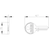 Siemens raktas rakinamajam jungikliui, spynos numeris 455 3SU19500FC800AA0