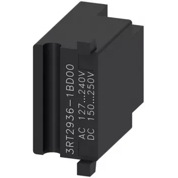 Siemens SIRIUS 3RT2936-1BD00 varistorinė viršįtampių slopintuvė 3RT2 kontaktoriams, 127-240 V AC / 150-250 V DC, kištukinė, priekinio montavimo