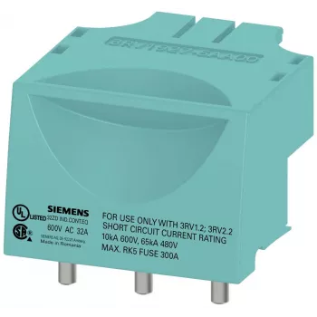 Siemens SIRIUS 3RV19275AA00 jungties modulis 3RV2 variklio starterio apsaugams ir 3RT2 kontaktoriams, dydis S0, 3 polių