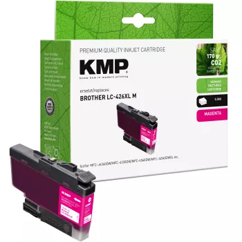 KMP perdirbta purpurinės spalvos rašalo kasetė, skirta Brother LC426XLM (5000 puslapių) 1550,4006