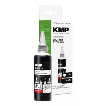 KMP rašalo papildymas Brother BTD180BK juodas 110 ml (1555,0001)