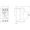 SIEMENS SIRIUS 3RV2021-1BA10 variklio starterio apsauginis jungiklis, 0,7-1,0 A, 3 polių, varžtiniais gnybtais