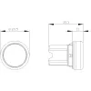 Siemens SIRIUS ACT apšviestas mygtukas, baltas, 22 mm, plastikinis 3SU1001-0AA60-0AA0
