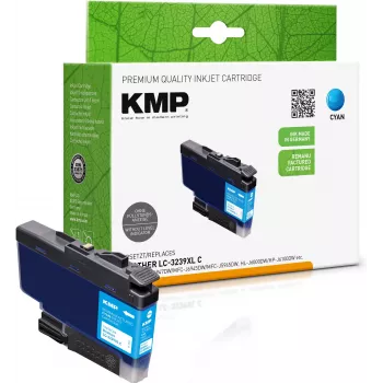 KMP žydras (cyan) suderinamas rašalo kasetė Brother LC-3239XLC (didelės talpos) 1543,4003