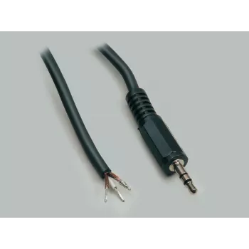 BKL Electronic 1101052 3,5 mm stereo jack kištukas, 3 polių, metalinis, litavimui, 1 vnt.