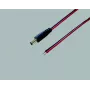 BKL Electronic 075143 žemos įtampos jungiamasis kabelis, DC kištukas 5,5 x 2,1 mm į atvirus galus, 30 cm, juodas