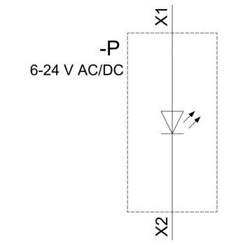 Siemens SIRIUS ACT LED modulis su integruotu LED, AC/DC 6-24V, geltonas (3SU14011BG301AA0)