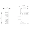 Siemens SIRIUS ACT LED modulis su integruotu LED, AC/DC 6-24V, geltonas (3SU14011BG301AA0)