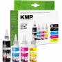 KMP PRINTTECHNIK rašalo papildymo rinkinys Brother BTD180BK/C/M/Y - juodas 110ml, žydras/purpurinis/geltonas po 50ml (Suderinamas) 1555,0005