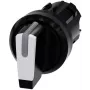 Siemens SIRIUS ACT perjungiklio priekinis elementas, plastikinis, baltas, 2 padėčių, fiksuojamasis, 22 mm 3SU1002-2BP60-0AA0