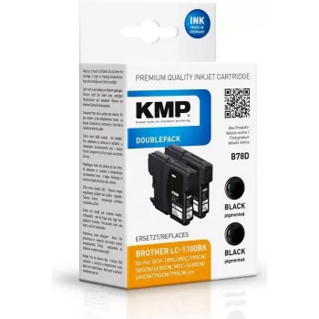 KMP suderinama juoda rašalo kasetė Brother DCP-185C/385C/395CN/585CW/6690CW, MFC-5490CN/490CW/790CW/795CW/5890CN/5895CW/990CW/6490CW/6890CDW, DCP-J715W, MFC-J615W (1522,4821)