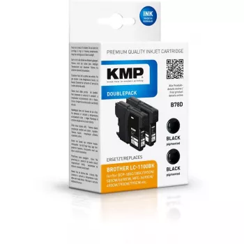 KMP suderinama juoda rašalo kasetė Brother DCP-185C/385C/395CN/585CW/6690CW, MFC-5490CN/490CW/790CW/795CW/5890CN/5895CW/990CW/6490CW/6890CDW, DCP-J715W, MFC-J615W (1522,4821)