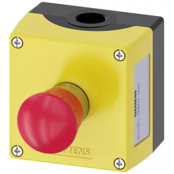 SIEMENS SIRIUS ACT tuščias korpusas 22 mm valdymo įtaisams, juodas plastikas, 1 valdymo taškas, IP66/IP67/IP69K 3SU18510NB002AA2