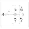 SIEMENS SIRIUS ACT tuščias korpusas 22 mm valdymo įtaisams, juodas plastikas, 1 valdymo taškas, IP66/IP67/IP69K 3SU18510NB002AA2