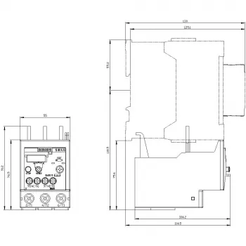 SIEMENS SIRIUS 3RU2136-4EB0 šiluminė perkrovos relė 22-32 A, Class 10