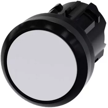 Siemens SIRIUS ACT Mygtuko Priekinis Elementas, plastikinis, baltas, 22 mm 3SU1000-0AA60-0AA0