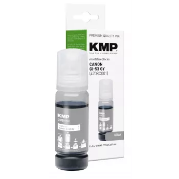 KMP pilko rašalo buteliukas, suderinamas su Canon GI-53GY (1583,0041)