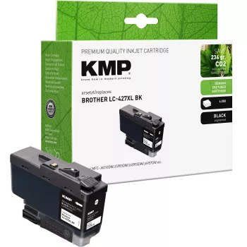 KMP suderinama juoda rašalo kasetė, pakeičianti Brother LC427XLBK (ypač didelės talpos, 6000 puslapių) 1551,4001