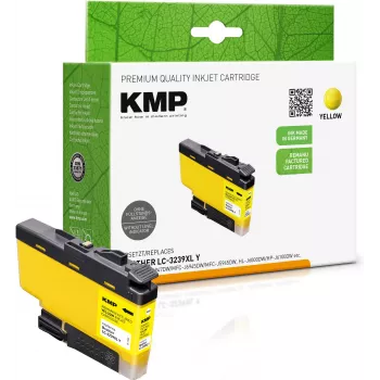 KMP geltona rašalo kasetė, suderinama su Brother LC-3239XLY (1543,4009)