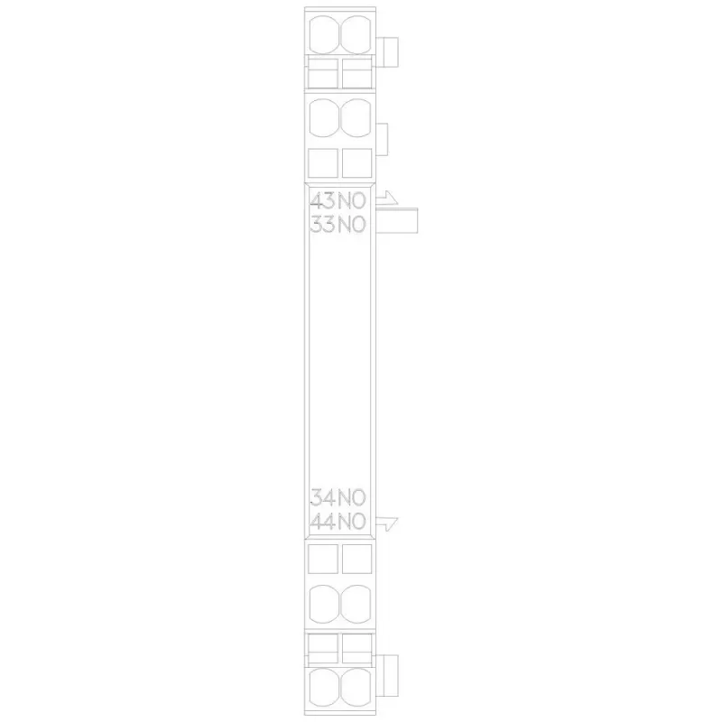 Siemens pagalbinis kontaktas 2 NO, šoninis montavimas 3RV2 grandinės pertraukikliams S00/S0 - 3RV29012B