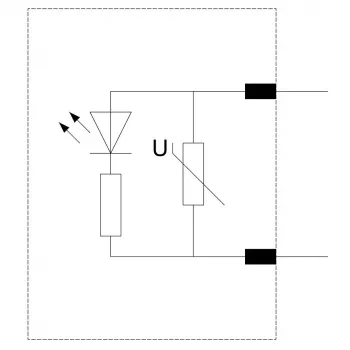 Siemens varistorius su LED, 24-48V AC/12-24V DC, SIRIUS kontaktoriams S00/S0, kištukinis, 3RT29161JJ00