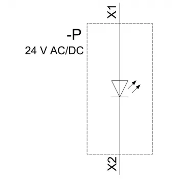 Siemens SIRIUS ACT LED modulis su integruotu LED, mėlynas, 24V AC/DC, varžtiniai gnybtai, 22mm montavimas 3SU14012BB501AA0