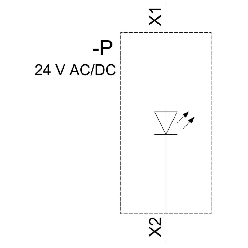 Siemens SIRIUS ACT LED modulis su integruotu LED, mėlynas, 24V AC/DC, varžtiniai gnybtai, 22mm montavimas 3SU14012BB501AA0