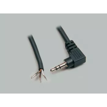 BKL Electronic 1101054 3,5 mm stereo jack kištukas, 3 polių, litavimo jungtis, metalinis korpusas