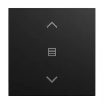 BUSCH-JAEGER 1 modulio jungiklio dangtelis Black Matt (2CKA006199A0547)