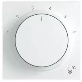 BUSCH-JAEGER apvali centrinė plokštė su numeriais 1-6, Studio White, 2CKA001710A4207
