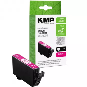 KMP magenta rašalo kasetė, suderinama su Canon CLI-526 M (1513,4006)
