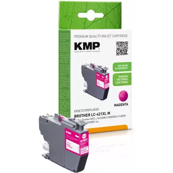 KMP perdirbta magenta rašalo kasetė Brother MFC-J1010DW (LC421XLM, 500 puslapių, 7 ml) 1548,4006