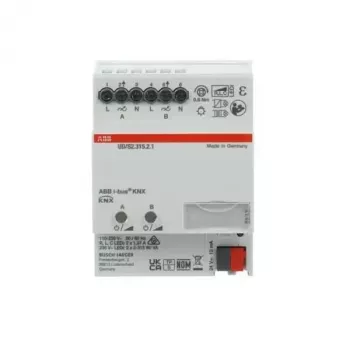 ABB UD/S2.315.2.1 LED šviesos reguliatorius 2x315 W/VA, 2 kanalų KNX universalus reguliavimo aktorius, DIN bėgelis 2CKA006197A0053