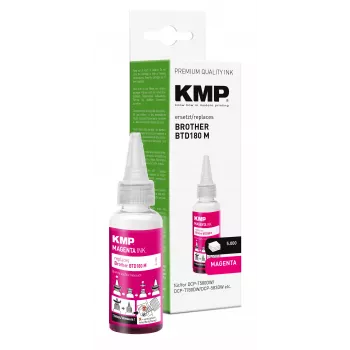 KMP rašalo papildymas Brother BTD180M, purpurinės spalvos, 50 ml 1555,0006