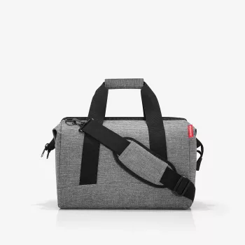 Reisenthel allrounder M gydytojo krepšys (unisex), užsegamas užtrauktuku, pilkas/juodas (MS7052)