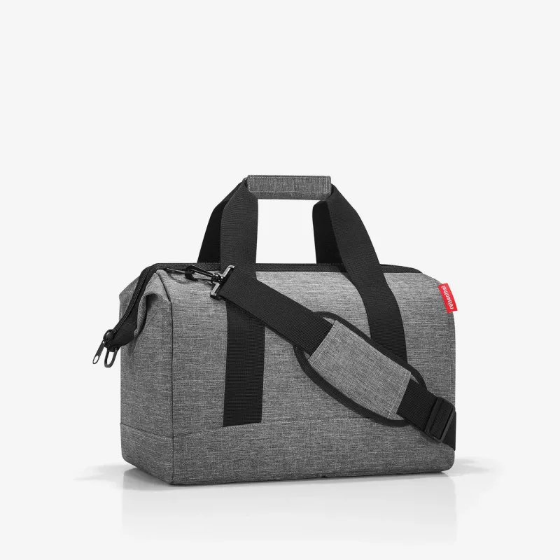 Reisenthel allrounder M gydytojo krepšys (unisex), užsegamas užtrauktuku, pilkas/juodas (MS7052)