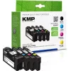 KMP 1637,4005 suderinami daugiapakio rašalo kasetės Epson Workforce Pro WF-3720 serijai – juoda, žydra, purpurinė, geltona (4 vienetų rinkinys) 1638,4005
