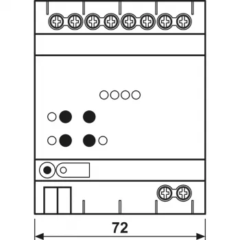 JUNG KNX DALI-2 aktorius Colour 4 kanalų, DIN bėgelis, 4 TE, Secure (300041SDA2R)